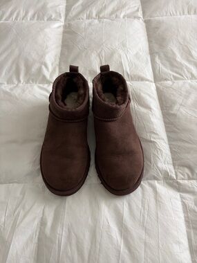 UGG Brown Ultra Mini boots